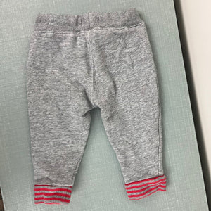 Mini Boden Gray Marl Cozy Star Pants 12-18 Months