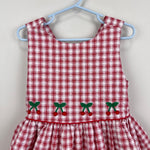 Load image into Gallery viewer, Florence Eiseman Sleeveless Red Plaid Cherry Dress 6
