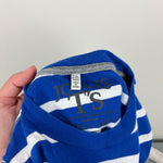 Load image into Gallery viewer, Joules Blue and White Striped Tee 5-6
