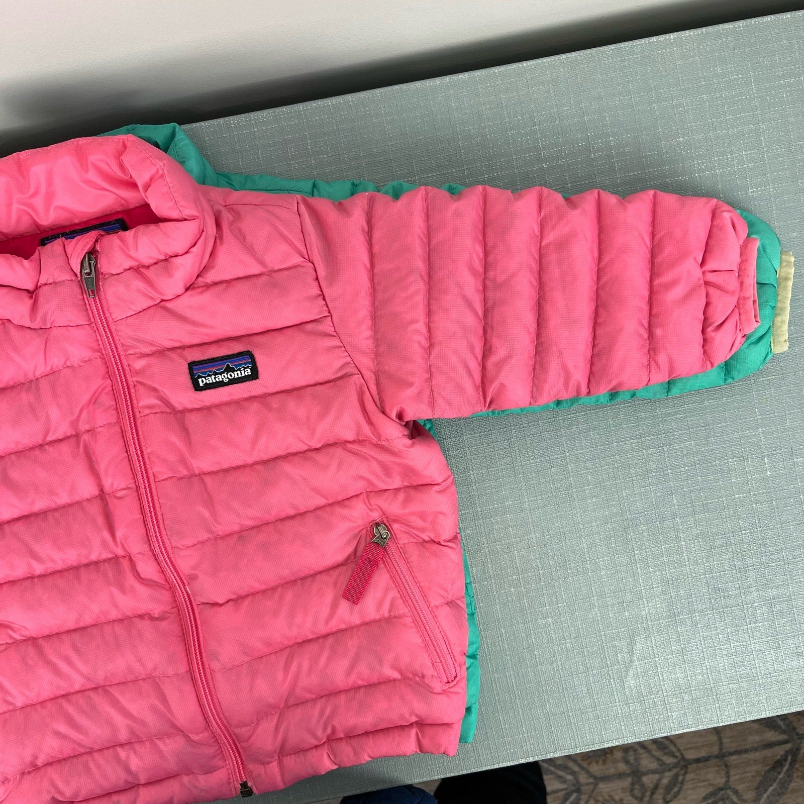 Patagonia Baby Down Sweater Coat Green 18-24 Months