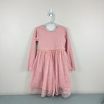 Load image into Gallery viewer, Hanna Andersson Shimmer Star Dress Soft Tulle Pink Rose Blossom 120 cm 6-7
