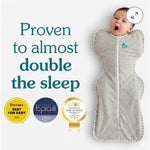 Load image into Gallery viewer, Love to Dream Swaddle Up Sleep Sack Cotton 1.0 TOG Two Way Zipper Gray Small
