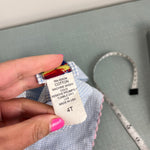 Load image into Gallery viewer, The Bailey Boys Blue Gingham Applique Ice Cream Dress 4T USA
