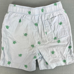 J. Crew Boys Drawstring Twill Dock Short with Turtles 7