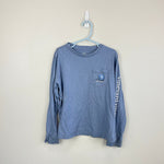 Load image into Gallery viewer, Vineyard Vines Boys' Long-Sleeve Football Whale Pocket T-Shirt Blue 7
