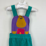 Load image into Gallery viewer, Vintage Ruth Scharf Hippo Applique Overalls 4T USA
