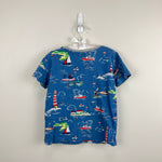 Load image into Gallery viewer, Mini Boden Short Sleeve Printed Pocket T-Shirt Nautical Blue 3-4

