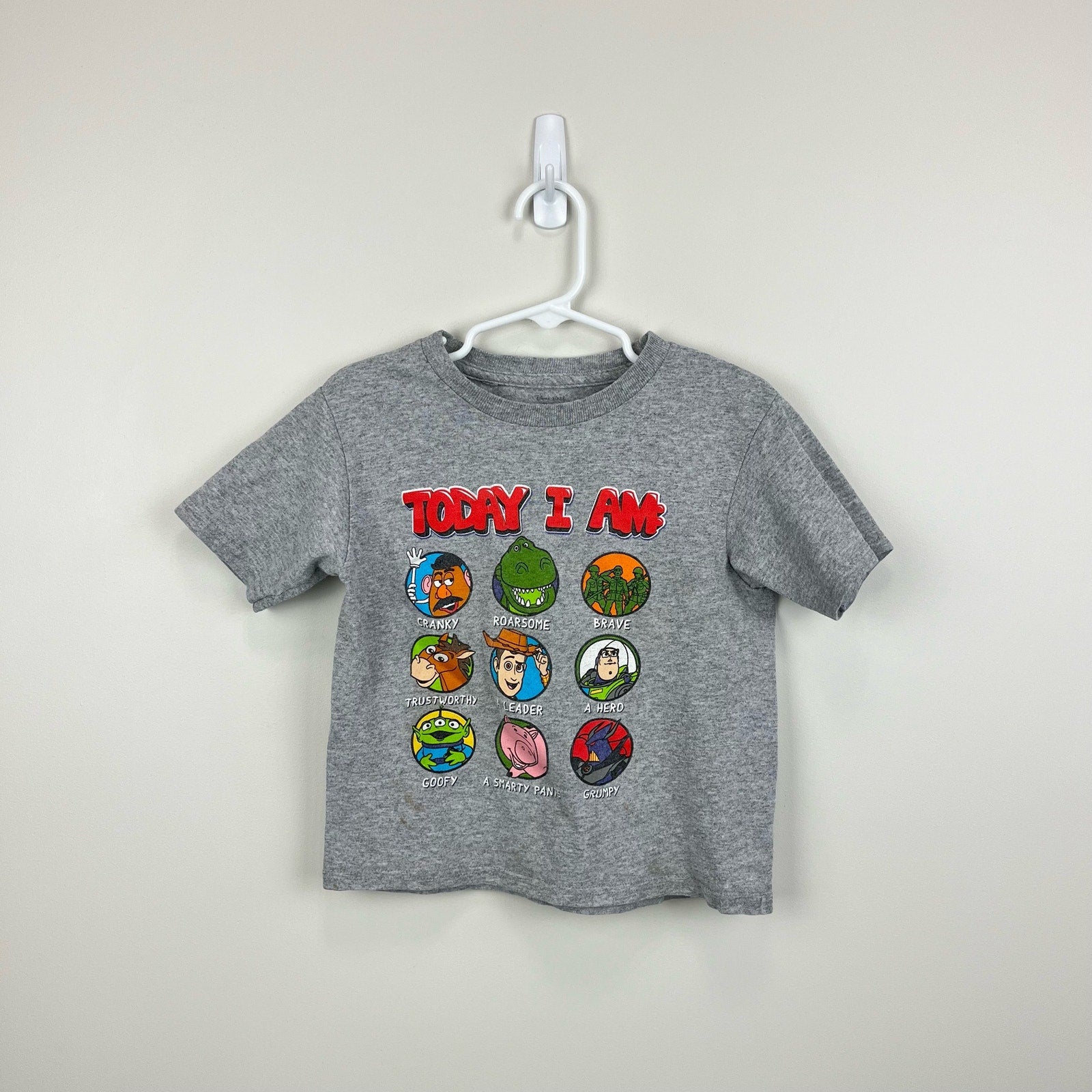 Toy Story Today I Am Short Sleeve Gray Tee 4T