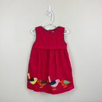 Load image into Gallery viewer, Mini Boden Pink Embroidered Bird Jumper Dress 2-3
