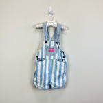 Load image into Gallery viewer, Vintage OshKosh B'gosh Blue Striped Shortall Romper 6 USA
