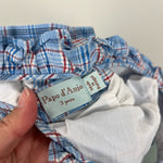 Load image into Gallery viewer, Papo d'Anjo Blue Plaid Ruffle Dress 3T
