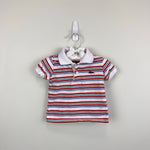 Load image into Gallery viewer, Vintage Izod Lacoste Short Sleeve Striped Polo Shirt 12 Months
