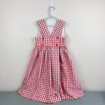 Load image into Gallery viewer, Florence Eiseman Sleeveless Red Plaid Cherry Dress 6
