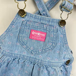 Load image into Gallery viewer, Vintage OshKosh B'gosh Blue Floral Jumper Dress 18 Months USA
