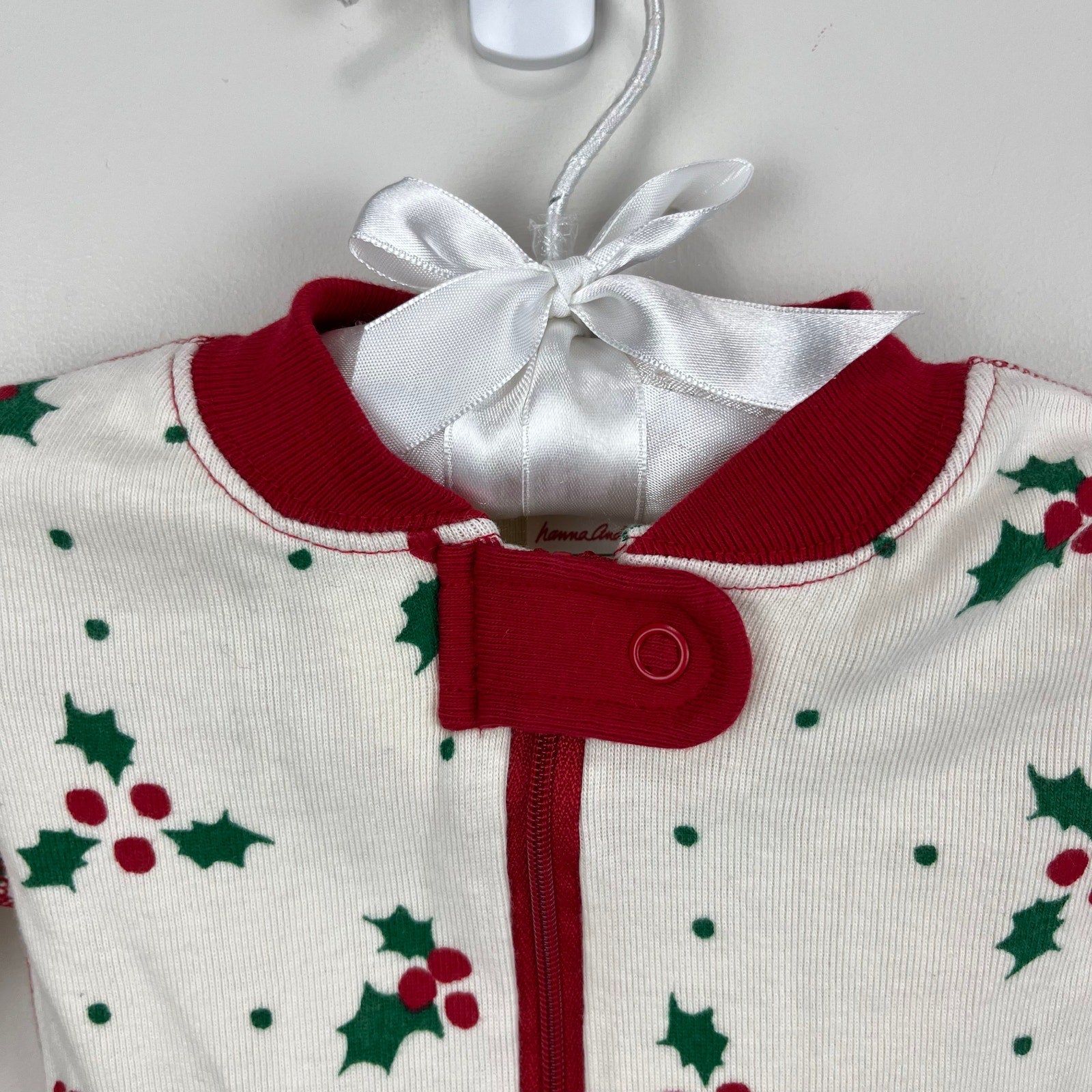 Hanna Andersson Festive Holly Pajamas 60 cm 3-6 Months