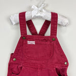 Load image into Gallery viewer, Vintage Guess Burgundy Red Overalls 24 Months USA
