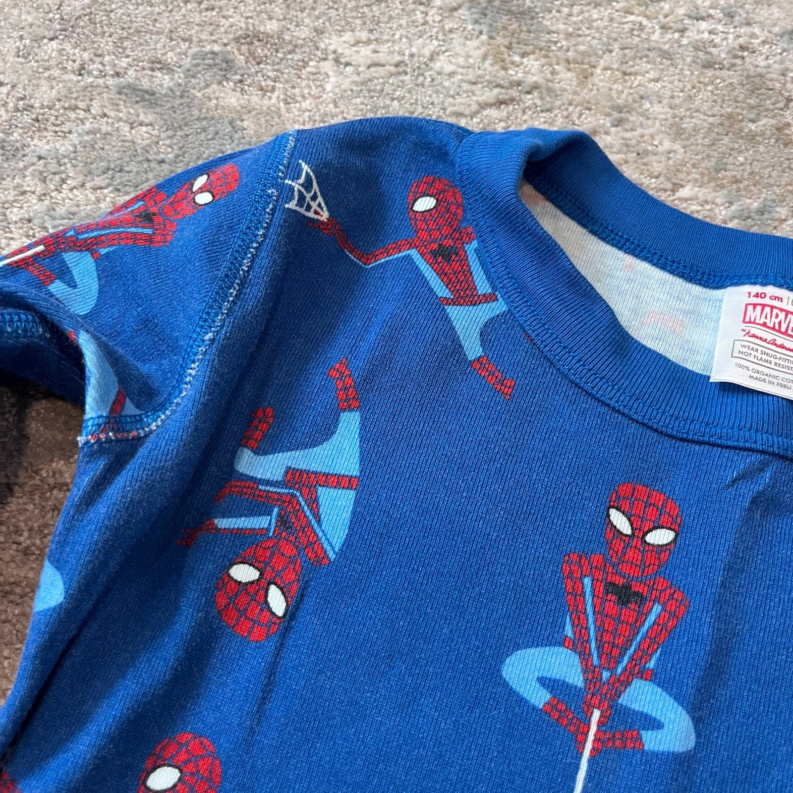 Hanna Andersson Marvel Spiderman Long John Pajamas 140 cm 10