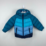 Load image into Gallery viewer, L.L. Bean Ultralight 650 Down Jacket Colorblock Blue Green 12-18 Months
