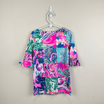 Load image into Gallery viewer, Lilly Pulitzer Girls Mini Sophie Ruffle Dress Multi Patch to Match XS 2-3 NWT
