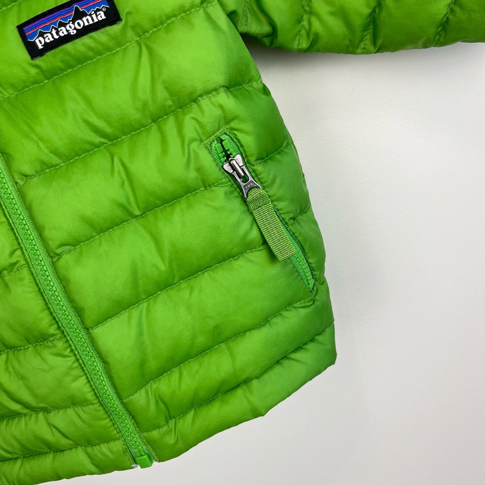 Patagonia Baby Down Sweater Coat Green 3-6 Months