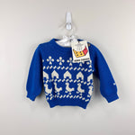 Load image into Gallery viewer, BoBo Choses Farmhouse Knit Organic Cotton Sweater Blue 6 Months 68 cm NWT
