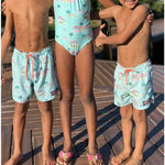 Load image into Gallery viewer, Vineyard Vines Boys Chappy Swim Trunk Crystal Blue 4T

