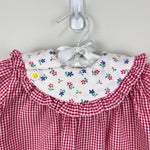 Load image into Gallery viewer, Vintage Peter Rabbit &amp; Friends Plaid Ruffle Romper 12 Months USA
