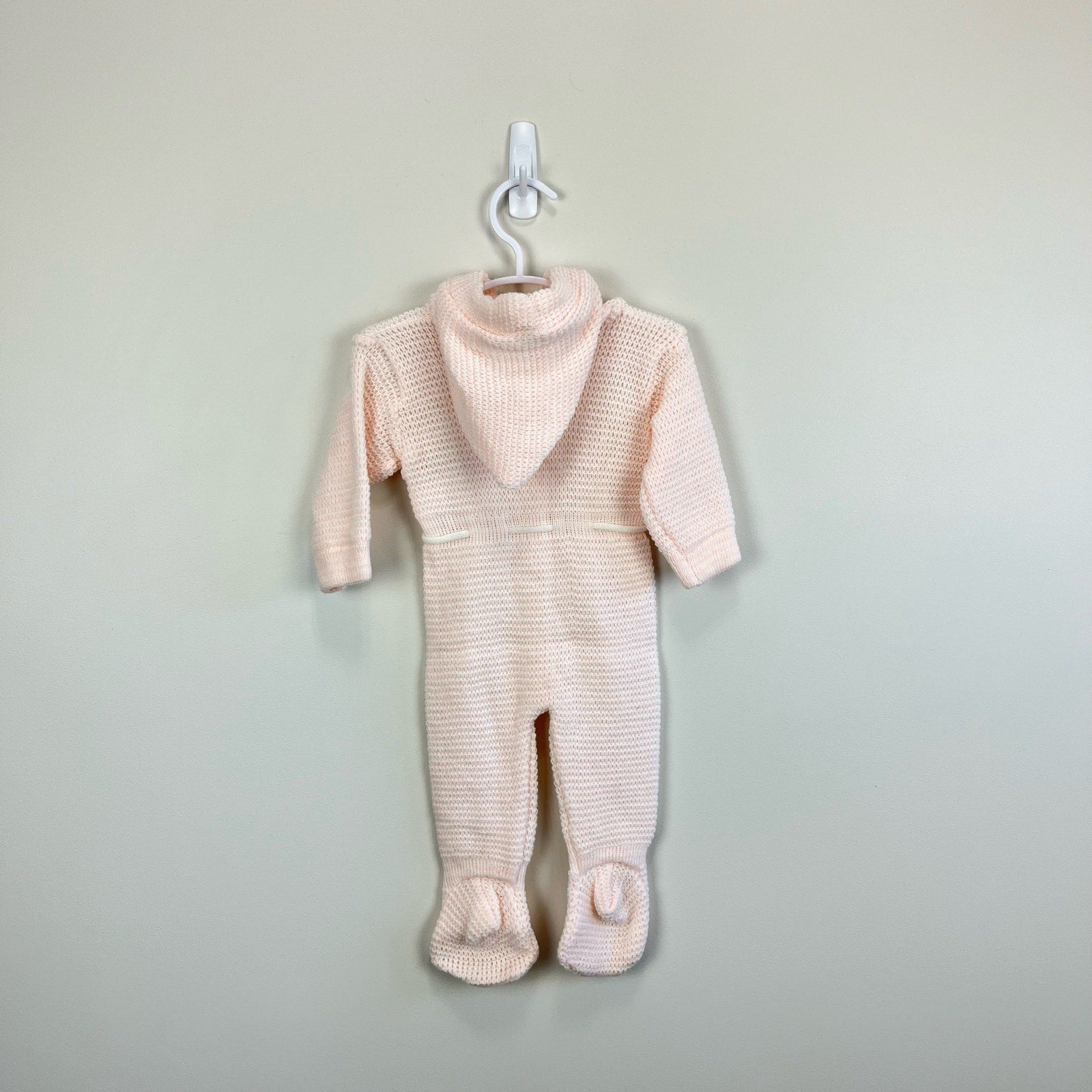 Vintage Novelty Knit Light Pink Coverall