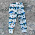 Load image into Gallery viewer, Hanna Andersson Holiday Long John Pajama Set Ski Slope 90 cm 3T
