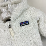 Load image into Gallery viewer, Patagonia Baby Furry Friends Fleece Hoody Birch White 3-6 Months
