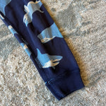 Load image into Gallery viewer, Hanna Andersson Blue Shark Long John Pajamas 90 cm 3T
