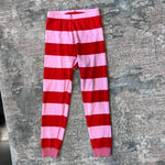 Load image into Gallery viewer, Hanna Andersson Pink Stripe Long John Pajamas 120 cm 6-7
