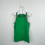 Load image into Gallery viewer, Mini Boden Cutaway Tank Top Green 8-9
