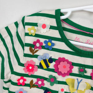 Mini Boden Flutter T-Shirt Highland Green Vanilla Pod 7-8