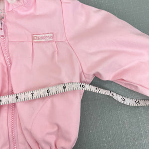 Vintage OshKosh B'gosh Pink Hooded Windbreaker 12 Months USA