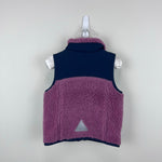 Load image into Gallery viewer, L.L. Bean Infants' Sherpa Fleece Vest Mauve Berry Carbon Navy 6-12 Months NWT 59.95
