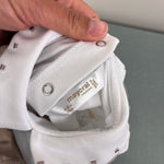 Load image into Gallery viewer, Mayoral Beige &amp; White Jersey Dungaree Romper Outfit 4-6 Months
