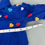 Load image into Gallery viewer, Vintage Piccolo Blue Heart Blouse 4T
