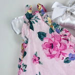 Load image into Gallery viewer, Janie and Jack Pink Floral Romper 6-12 Months
