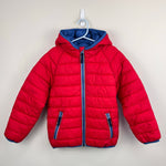 Load image into Gallery viewer, Mini Boden Kids' Pack Away Padded Jacket Rockabilly Red 6-7
