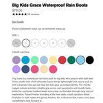 Load image into Gallery viewer, Hunter Big Kids Grace Waterproof Rain Boots Light Blue 4 NWT
