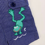 Load image into Gallery viewer, Vintage Samara Applique Frog Shortall Romper 2T
