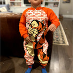 Load image into Gallery viewer, Vintage Winnie the Pooh Tigger Fleece Toddler Pajamas
