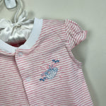 Load image into Gallery viewer, Baby Cottons Pink &amp; White Striped Jane Romper 3 Months NWT
