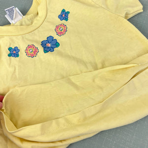 Vintage OshKosh B'gosh Yellow Flower Tee 6 USA