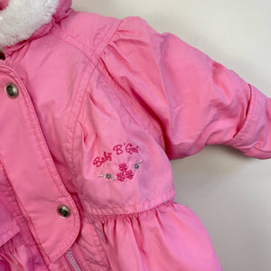 Vintage OshKosh B'gosh Pink Puffy Snowsuit 6-9 Months