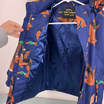 Load image into Gallery viewer, Mini Rodini K2 Wild Duck Padded Parka Winter Coat Navy 128-134 cm 7-9
