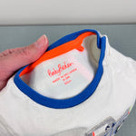 Load image into Gallery viewer, Mini Boden Jersey Short Set Blue Stripe Applique Truck 0-3 Months
