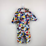 Load image into Gallery viewer, Patagonia Convertible Synchilla Fleece Bunting Animal Print Snow Suit 3 Months
