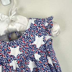 Vineyard Vines Pima Cotton Whale Stars Bubble Romper 6-12 Months